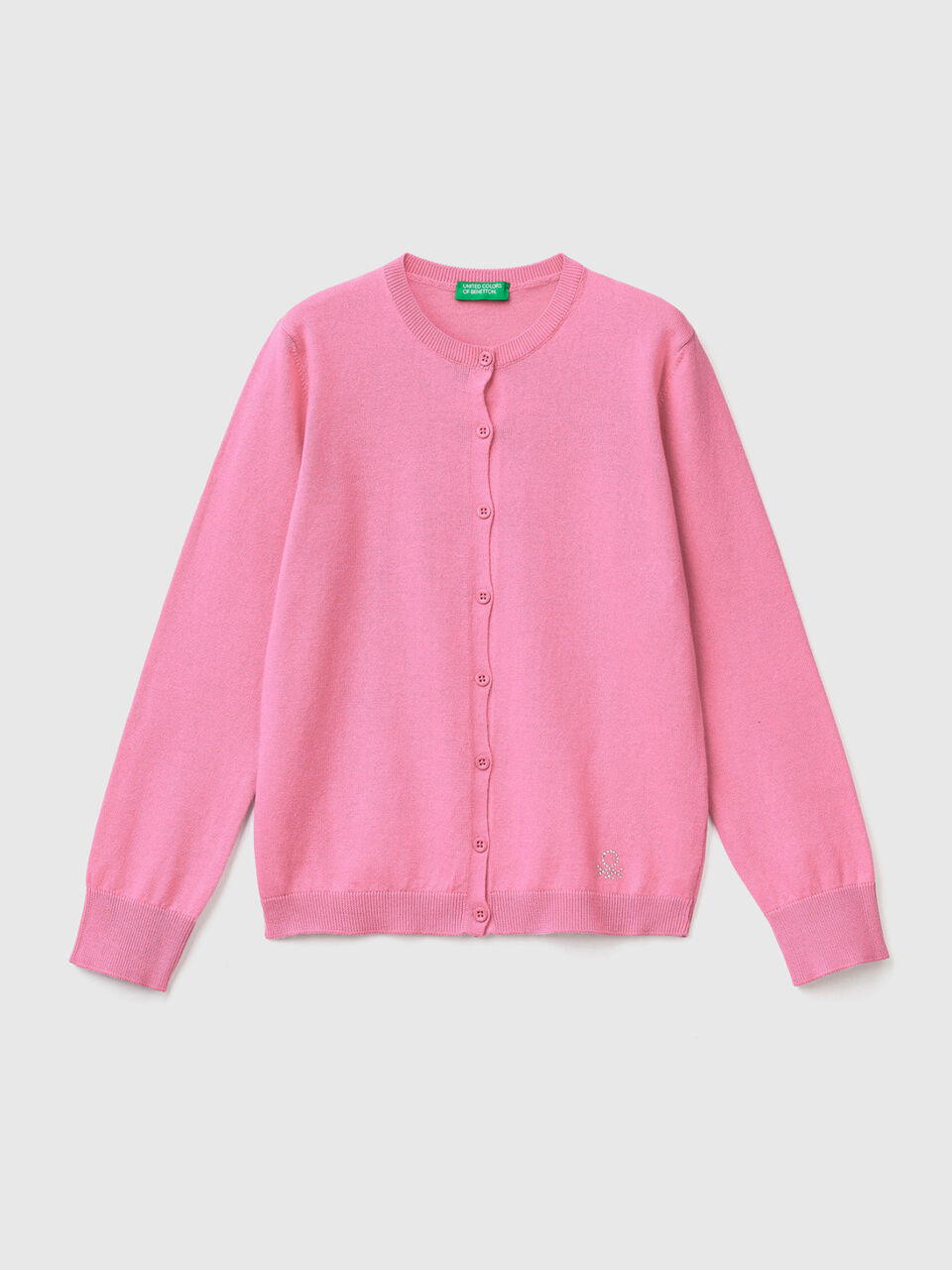 (image for) benetton outlet online shop Cardigan girocollo in misto cotone outlet benetton online